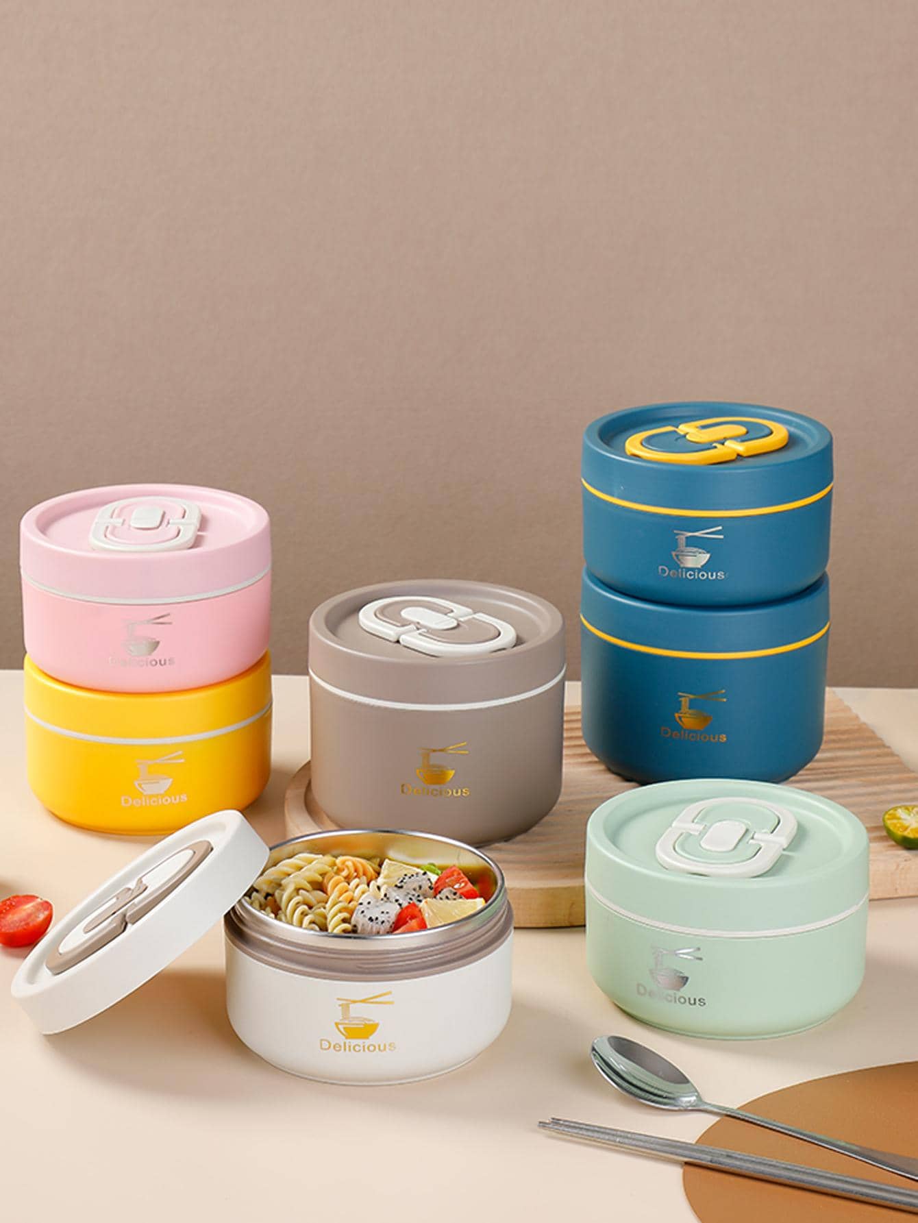 Hộp cơm trưa di động 1 cái - Màu xanh hải quân - Xem 1