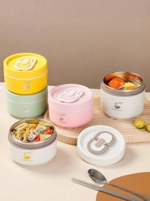 Hộp cơm trưa di động 1 cái - Màu xanh hải quân - Xem 9