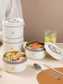 Hộp cơm trưa di động 1 cái - Màu xanh hải quân - Xem 10