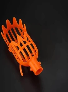 1pc Plastic Fruit Picker, Modern Orange Fruit Picker For Garden,Garden Tools, Gardening Tools For Garden - Orange - View 2