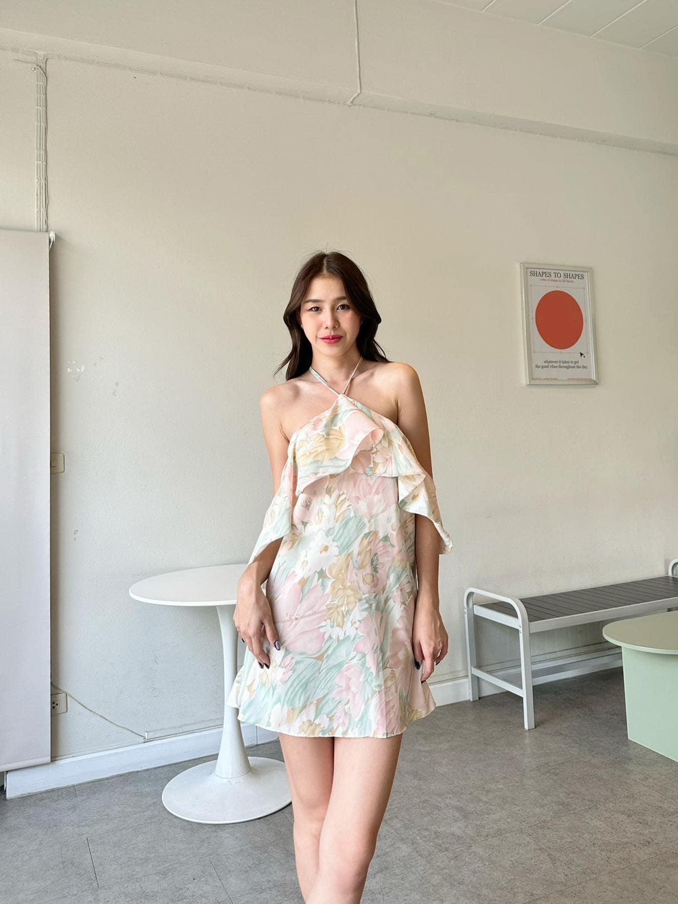 Women Dresses - Dusty Pink - View 1