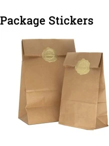 2入組標籤密封貼紙 - 金色 - 查看 4