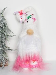 1 trang trí Gnome thêu Flamingo - Nhiều màu - Xem 1