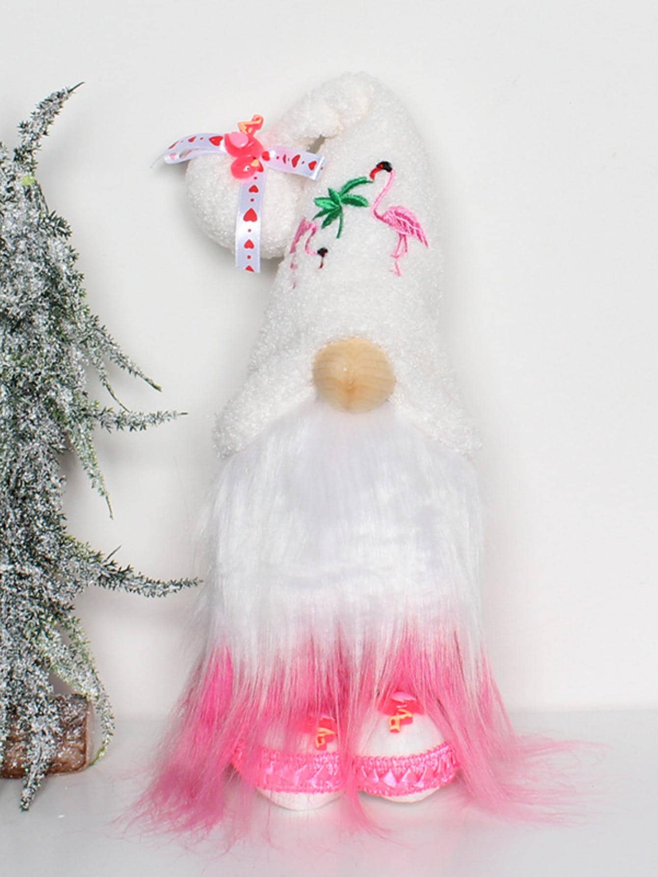 1 trang trí Gnome thêu Flamingo - Nhiều màu - Xem 1