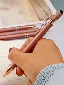 1入組鋁合金圓珠筆現代便攜圓珠筆適用於辦公室 - 彩色 - 查看 1