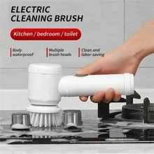 1pc ABS Cleaning Brush, Modern Multifunction Cleaning Brush For Home - Apricot - View 2