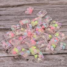 迷人的彩色心糖果造型設計吊墜適用於DIY手環項鍊耳環鑰匙圈手機鏈條製作 - 淺藍色 - 查看 3