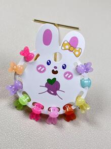 10pcs Women Rabbit Design Cute Hair Claw For Hair Decoration