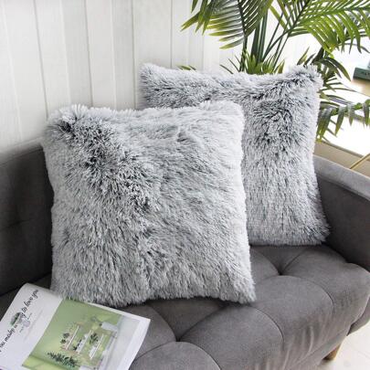 Husă de pernă din pluș, 2 bucăți, fără umplutură, husă de pernă decorativă din flanelă modernă pentru casă