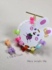 10pcs Women Rabbit Design Cute Hair Claw For Hair Decoration