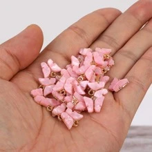 Mặt dây chuyền DIY hình bướm thời trang dành cho nữ để làm đồ trang sức DIY - Hồng - Xem 1