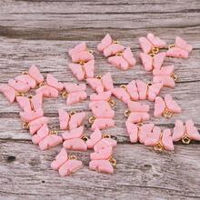 Mặt dây chuyền DIY hình bướm thời trang dành cho nữ để làm đồ trang sức DIY - Hồng - Xem 3