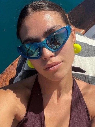 女性圍裹式運動太陽眼鏡適用於戶外