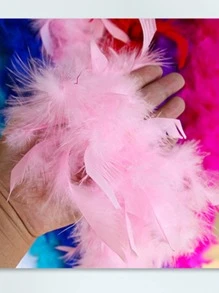 1pc DIY Decorative Feather, Modern Feather Decor DIY Decoration For Home - Orange - View 5