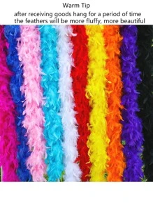 1pc DIY Decorative Feather, Modern Feather Decor DIY Decoration For Home - Orange - View 3