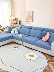 1 Dạ Nỉ Co Giãn Ghế Sofa Bọc Ghế Sofa Polyester Hiện Đại Đệm Cho Phòng Khách - Màu xanh lam - Xem 4