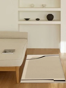 1 pieza Alfombra del piso con patrón geométrico moderno poliéster para sala de estar con todo estación - Multicolor - Ver 3