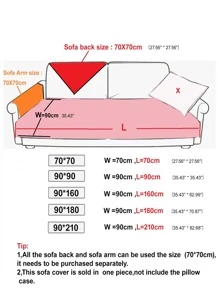 1 Đồng Màu Sofa Khăn Hiện Đại Polyester Chống Trơn Trượt Ghế Sofa Chăn Cho Phòng Khách - Xanh đậm - Xem 2