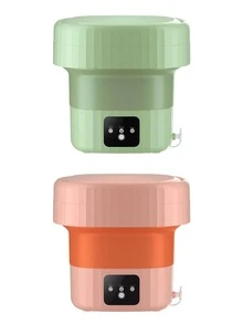 Mini Lavadora Portatil Plegable con Exprimidor Ahorra Espacio diseño minimalista y facil de guardar - Multicolor - Ver 3