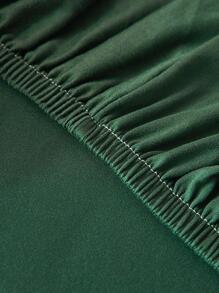 1件纯色弹力单人沙发套，现代简约新月形转角沙发套，适用于U型沙发 - 綠色 - 查看 8