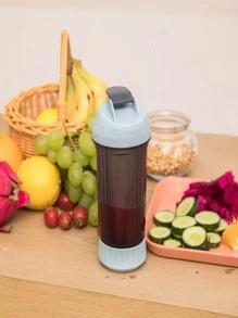 Vaso Licuadora Manual Termo Jugos Licuados Portátil 380ml - Azul - Ver 1