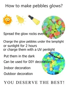 100入組夜光花園雕塑 - 彩色 - 查看 3