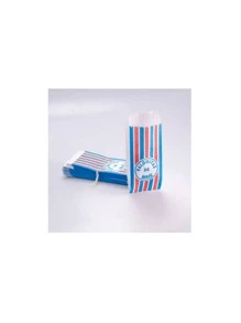 100 pz de bolsa para palomitas impresas estandar generica - Azul - Ver 1