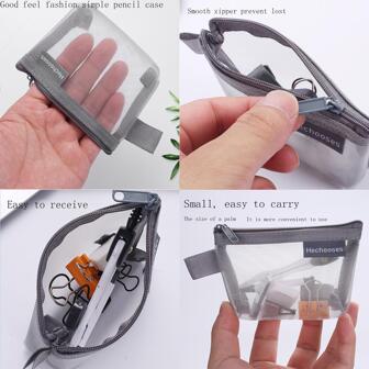 1入組迷你網紗零錢包口紅收納袋便攜化妝包