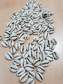 LARGE NATURAL CAURI PUKSERAS SHELLS 25 PCS DIY NECKLACE JEWELERY - Beige - View 1
