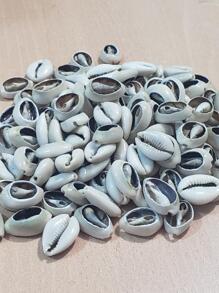 LARGE NATURAL CAURI PUKSERAS SHELLS 25 PCS DIY NECKLACE JEWELERY - Beige - View 2