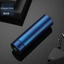 1pc 500ml Intelligent Temperature Display Vacuum Insulated Cup, Made Of 304 Stainless Steel, Portable For Hot & Cold Drinks, Ideal Gift For Autumn And Winter - Blue - View 1
