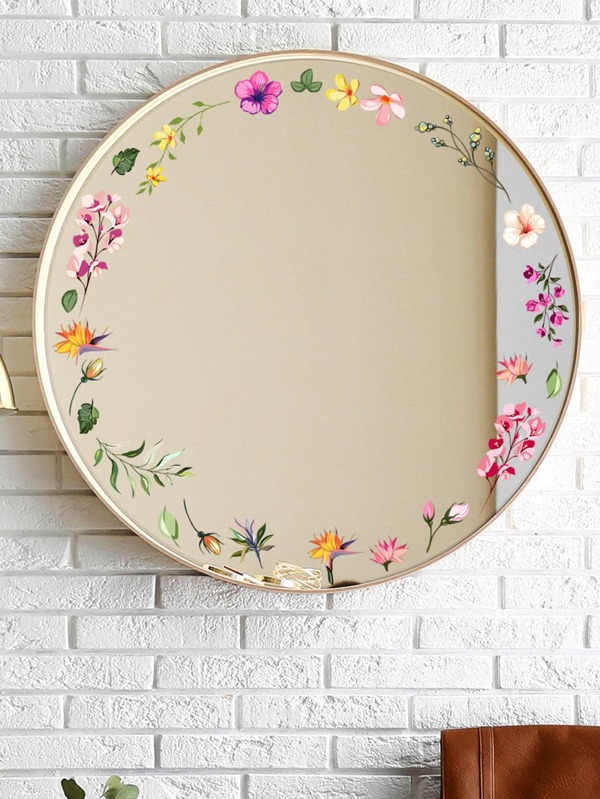 1pc Floral Pattern Wall Sticker