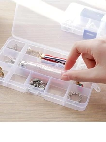 Có thể điều chỉnh 24-lưới Hạt Hộp trữ Đối với Đồ thủ công DIY , Phụ kiện trang sức Tổ chức - Trong sáng - Xem 4