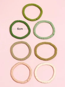 7 chiếc Bộ vòng tay nữ bằng gốm mềm theo phong cách Bohemian & Beach - Nhiều màu - Xem 3