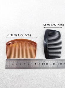 12pcs/Pack Plastic Women's Hair Combs Set For Daily Wear And Hair Styling Side Comb, School Stuff, Wedding