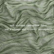 12 Pack Cheesecloth Table Runner 35x120 Inch / 35x157 Inch Boho Gauze Table Runner  10Ft / 13Ft Cheese Cloth Long Table Runner Romantic Table Runner For Wedding Bridal Shower Birthday Party Table Decor - màu xanh lá - Xem 3