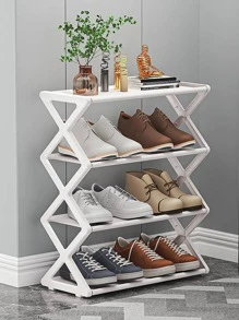 1 Stück Schuhablage mit Multifunktion - Weiss - Übersicht 3