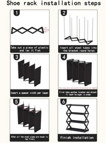 1 Stück Schuhablage mit Multifunktion - Weiss - Übersicht 5