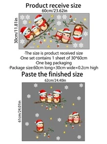 1 pieza Adhesivo de pared con gráfico de dibujos animados, Adhesivos, Vinilo decorativo para decoración del hogar, Artículos de decoración de primavera para refrescar tu hogar, Adhesivos de decoración de ramas - Multicolor - Ver 6