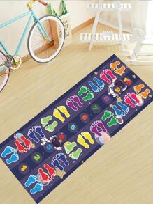 1入組腳印圖案遊戲地面PVC彩色地面裝飾貼紙裝飾 - 彩色 - 查看 6