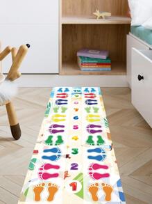 1入組腳印圖案遊戲地面PVC彩色地面裝飾貼紙裝飾 - 彩色 - 查看 6