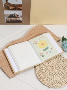 1 Album ảnh đồ họa chữ rỗng, hộp đựng thẻ ảnh in dấu chân dễ thương cho gia đình trở lại trường, trở lại trường, đồ dùng học tập - Nhiều màu - Xem 3
