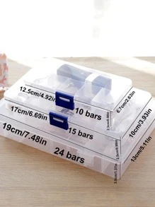 Có thể điều chỉnh 24-lưới Hạt Hộp trữ Đối với Đồ thủ công DIY , Phụ kiện trang sức Tổ chức - Trong sáng - Xem 5