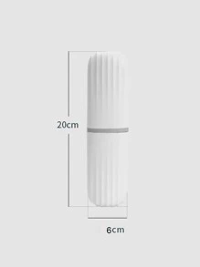 1 Gói Giá đỡ bàn chải đánh răng di động, Cốc bồn tắm có kết cấu dọc PP gia dụng - Nhiều màu - Xem 7