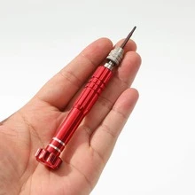 1 Tuốc nơ vít hợp kim sắt, Công cụ bảo trì 5 trong 1 hiện đại để sửa chữa - Đỏ - Xem 3