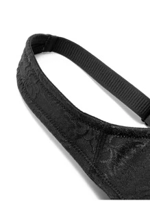 Sujetador sin aros con encaje floral Deyllo - Negro - Ver 10