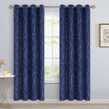 BGment Kids Curtains For Bedroom, Star And Wave Printed Room Darkening Curtains Thermal Insulated Curtains With Grommet Decorate Kids Bedroom Nursery, Each 2 Panel - Xem 2