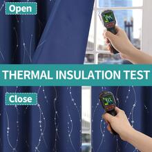 BGment Kids Curtains For Bedroom, Star And Wave Printed Room Darkening Curtains Thermal Insulated Curtains With Grommet Decorate Kids Bedroom Nursery, Each 2 Panel - Xem 5