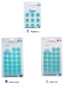 1套數字圖案餅乾模具 - 彩色 - 查看 4