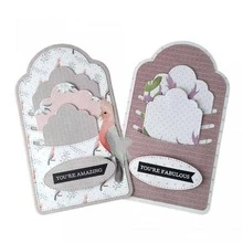 1pc Geometric Shaped Cutting Die, Silver Iron Cutting Stencil For Household - Silver - View 3